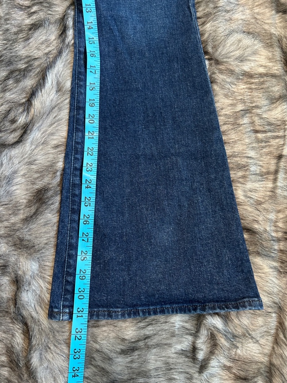 Hudson Heidi High Rise Flare Leg Jeans Dark Wash Denim Women’s 29 - Picture 4 of 7